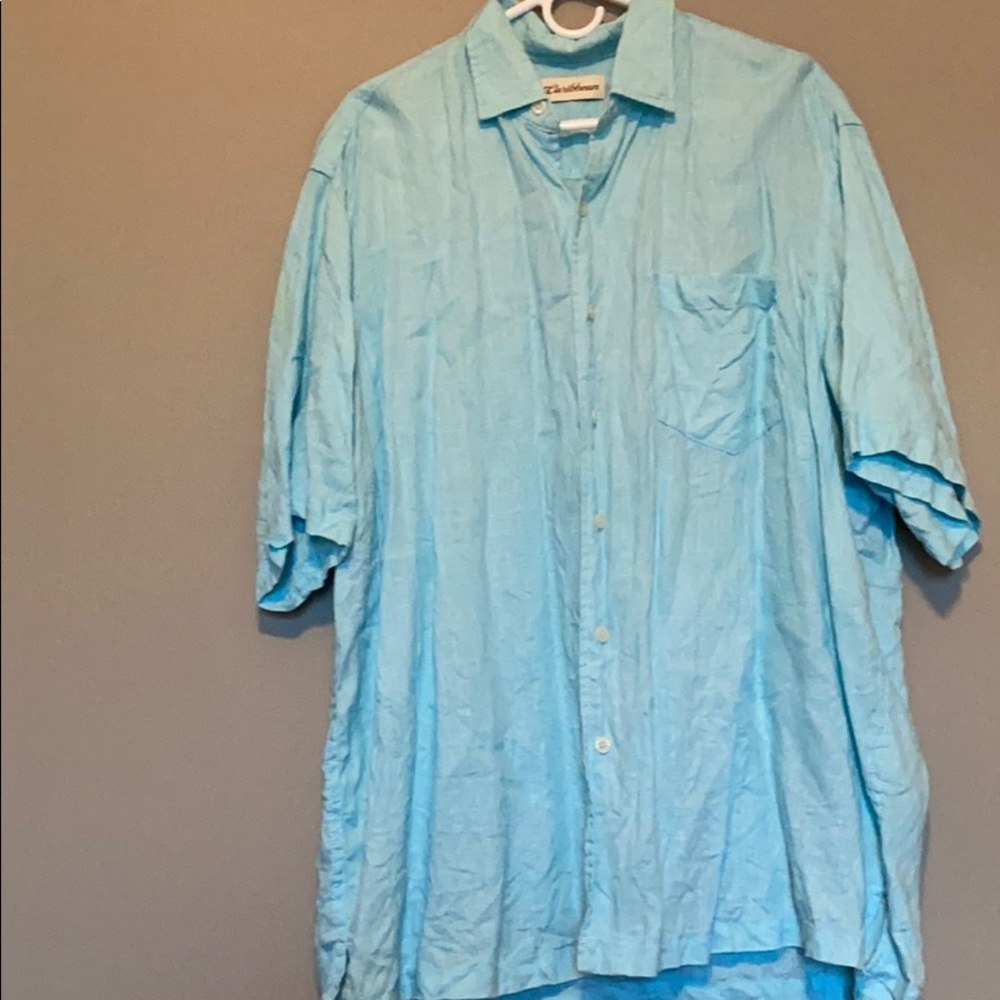 Caribbean Men’s short sleeve button down